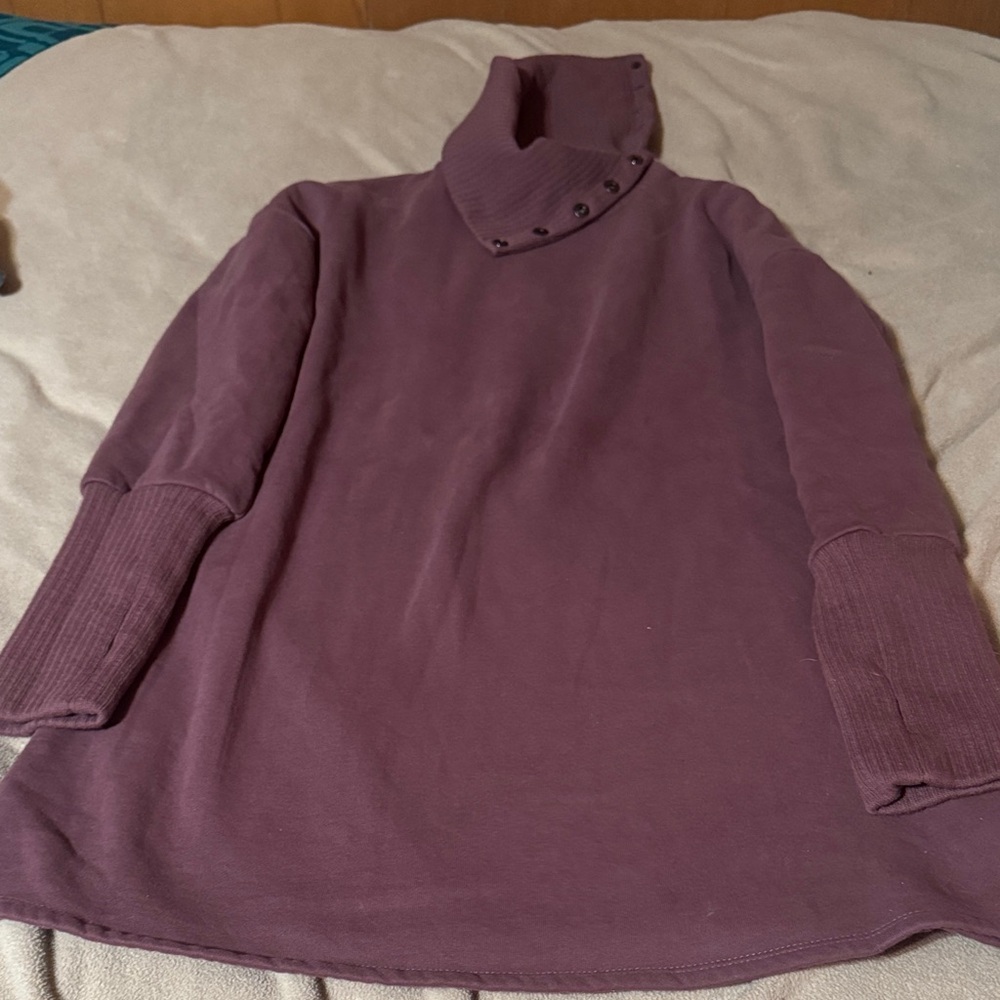 Elegant Long Sleeve Dress in Plum